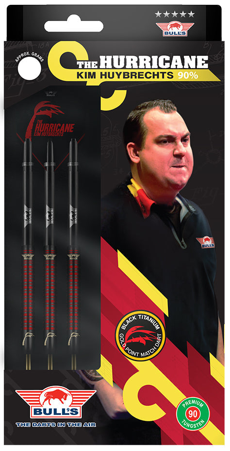 Bull's Kim Huybrechts 90% Black Titanium GW Darts