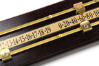 Mahogany effect 2-player snooker scoreboard Cue + Case