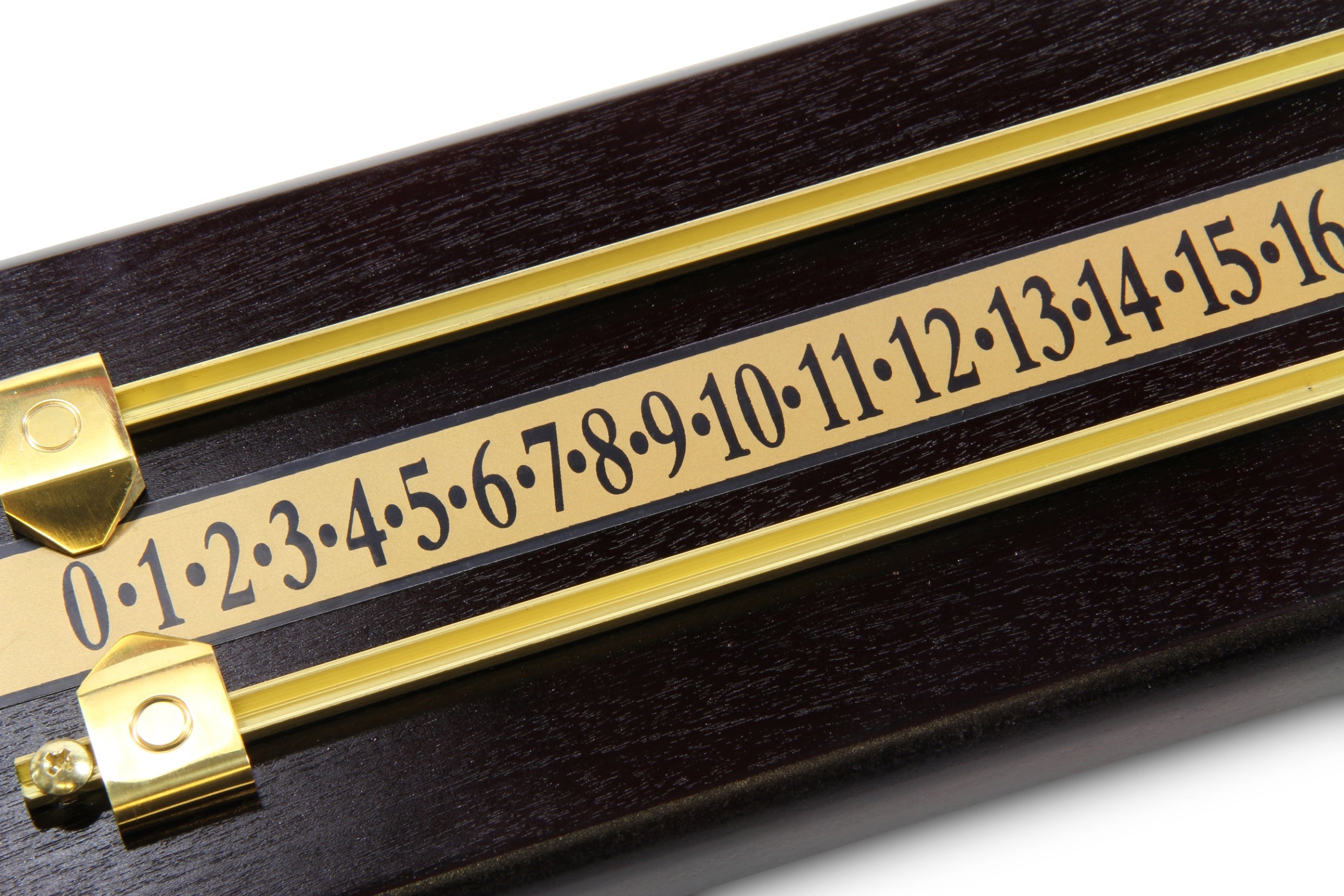 Mahogany effect 2-player snooker scoreboard Cue + Case