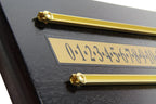 Mahogany effect 2-player snooker scoreboard Cue + Case