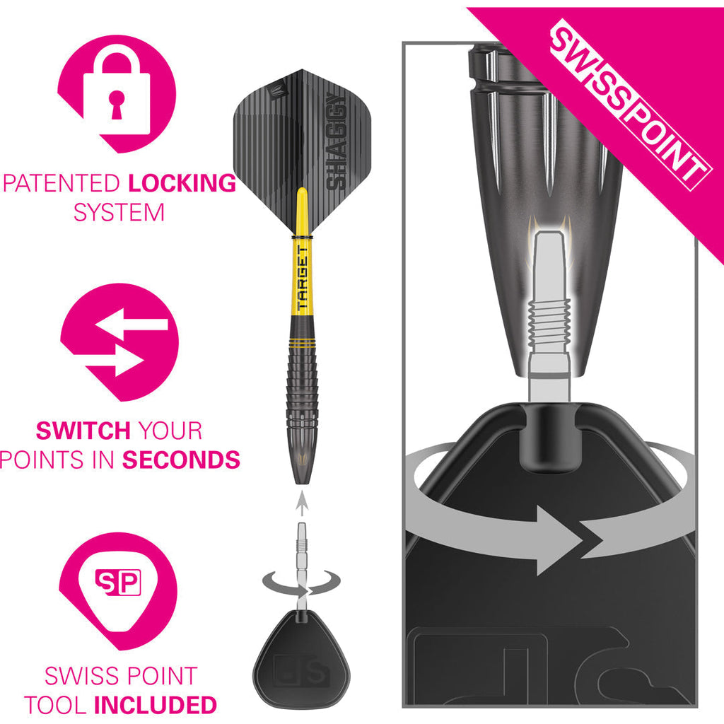 Target Scott Williams Black 90% Swiss GW Darts