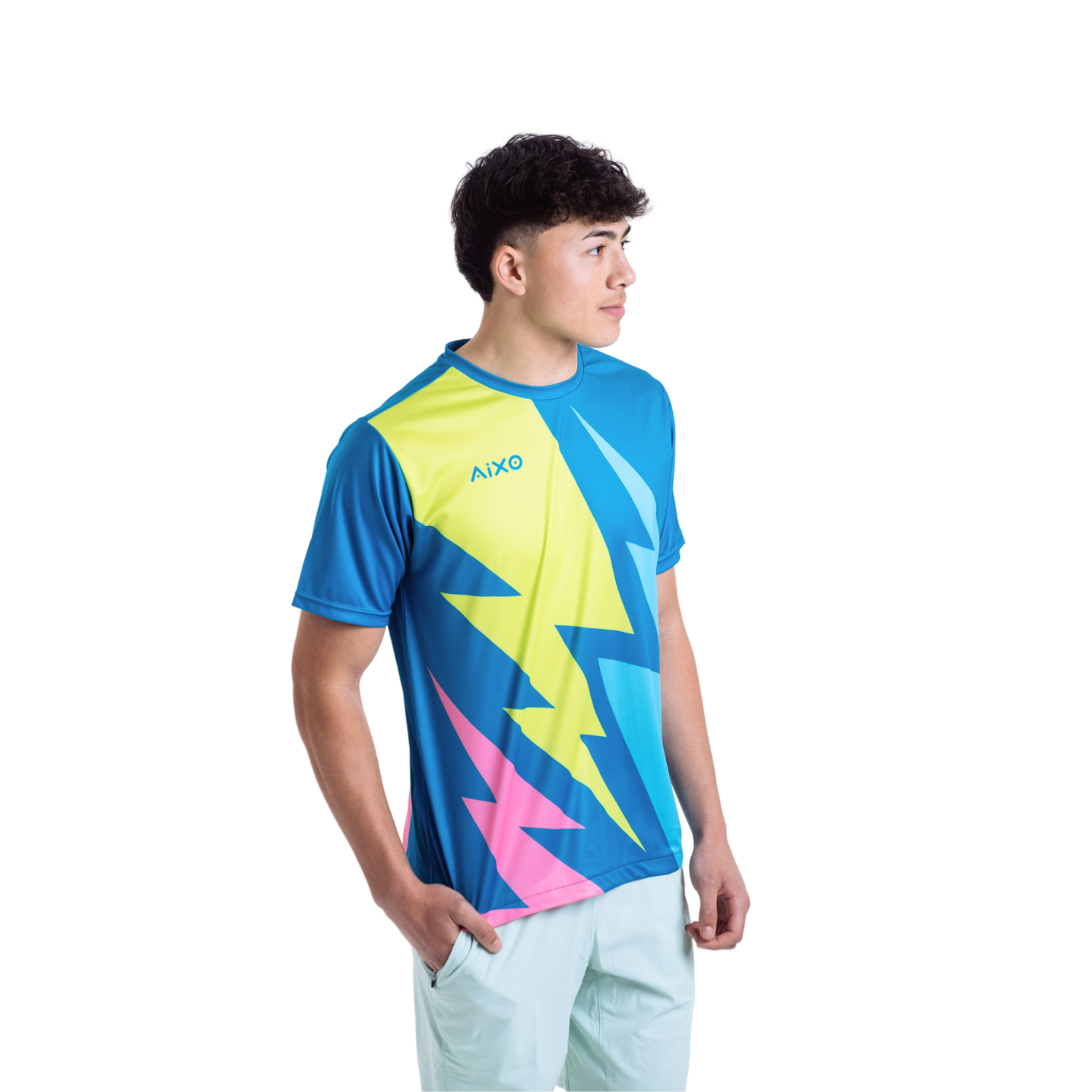 Aixo Bolt T-Shirt Mens (Pink)