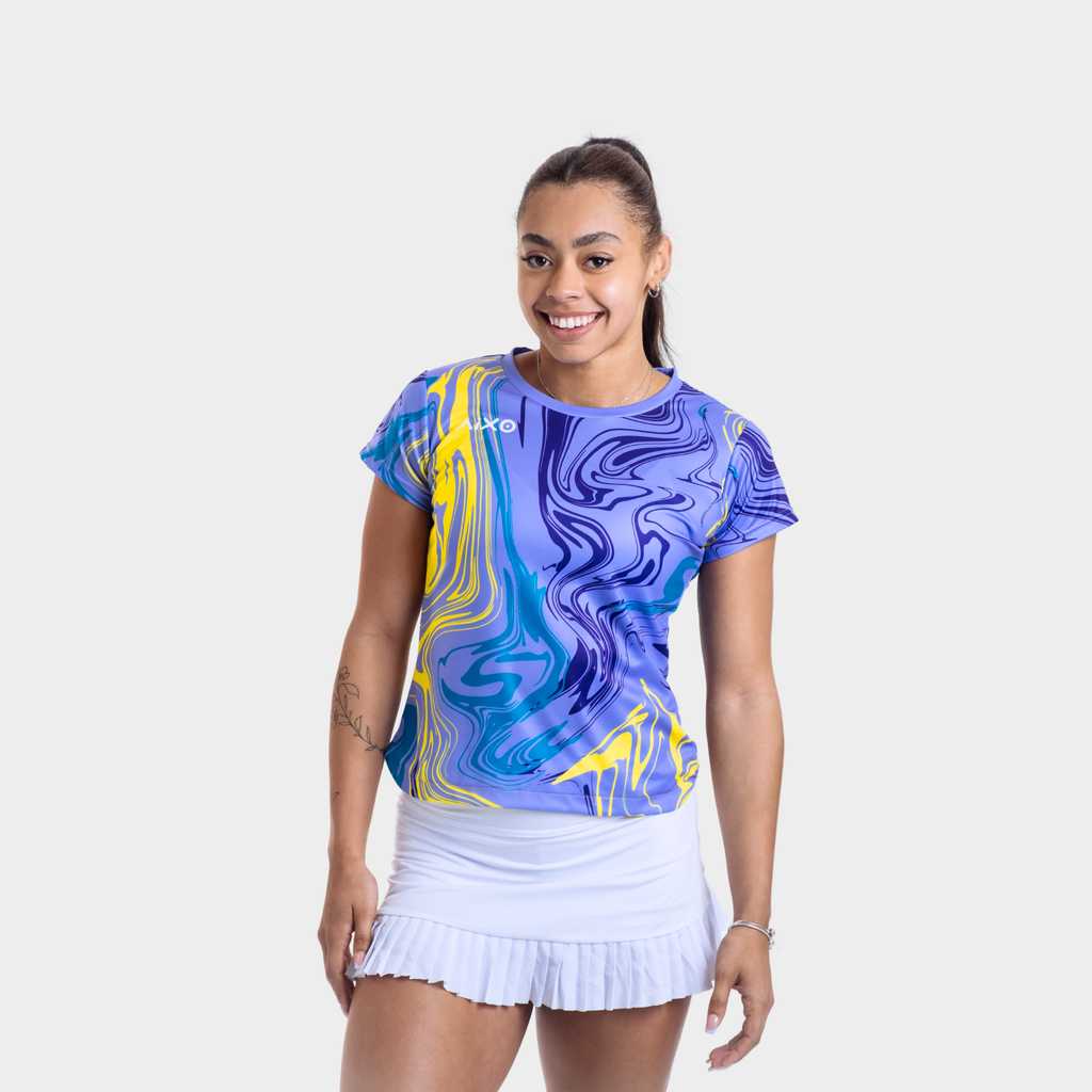 Aixo Chrome Womens Top Lilac Aixo