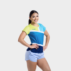 Aixo Court Womens Top Teal Aixo