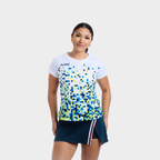 Aixo Pixel Womens Top Green Aixo