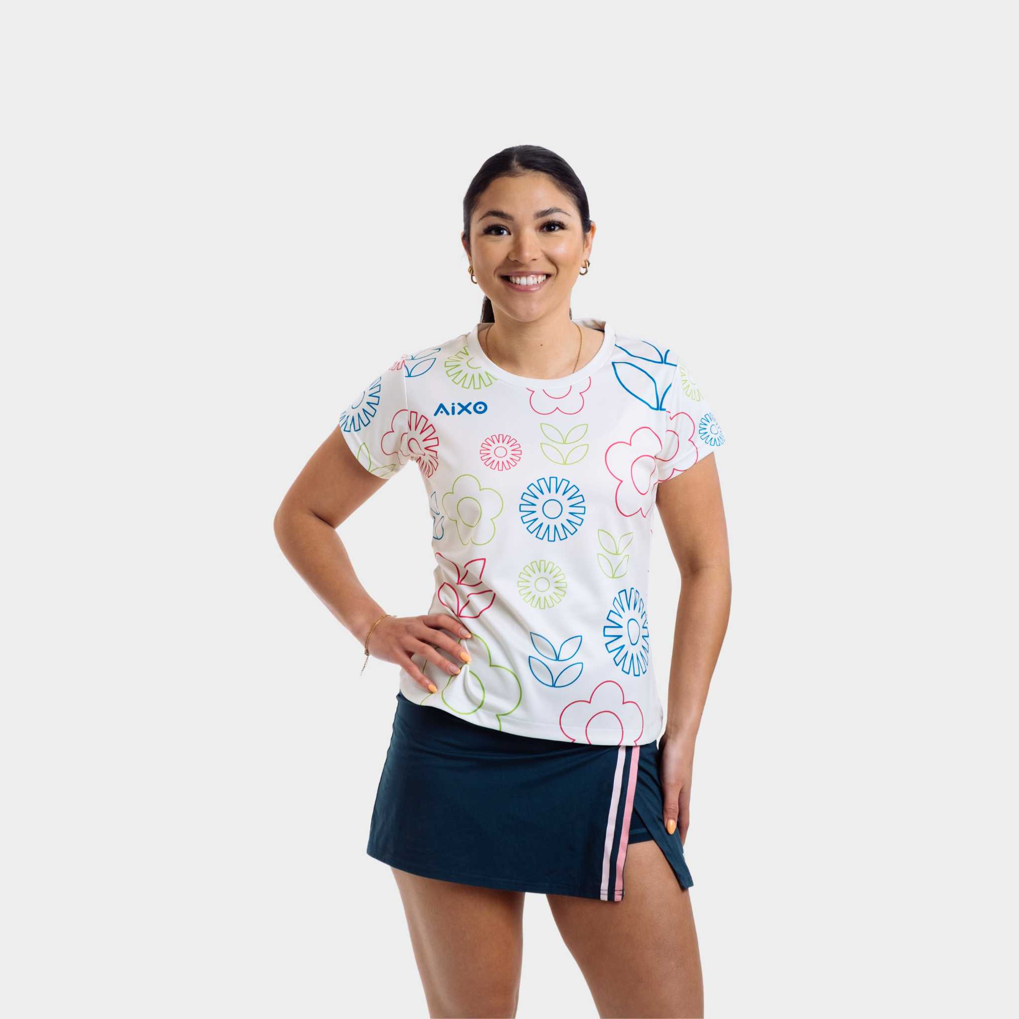 Aixo Spring Womens Top Ivory Aixo
