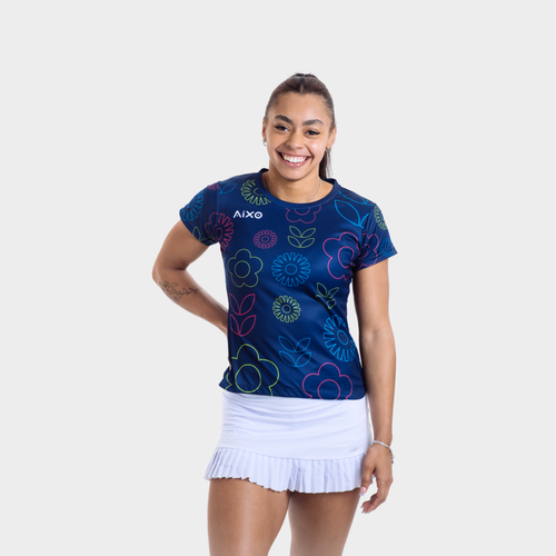 Aixo Spring Womens Top Navy Aixo
