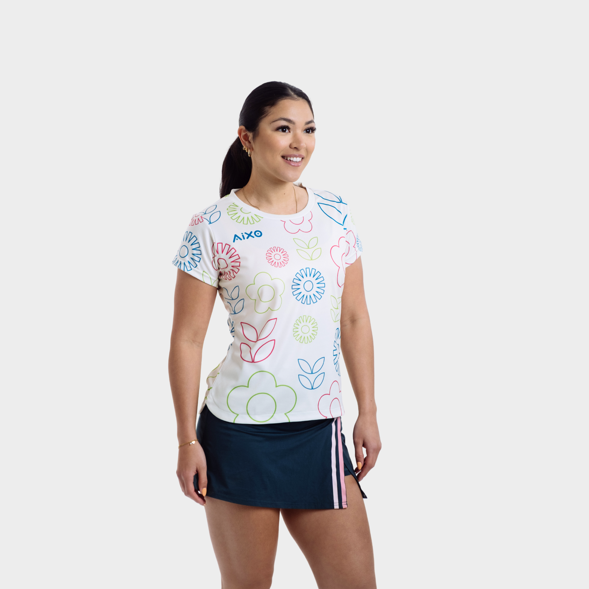 Aixo Spring Womens Top Ivory Aixo