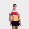 Aixo Sundae Womens Top Ivory Aixo