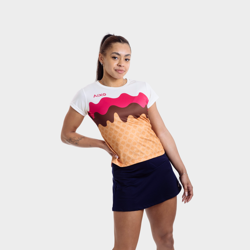 Aixo Sundae Womens Top Ivory Aixo