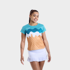 Aixo Sundae Womens Top Teal Aixo