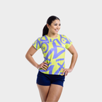 Aixo Tagged Womens Top Teal Aixo