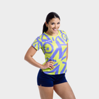 Aixo Tagged Womens Top Lime Aixo