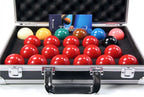 Aramith Tournament Champion snooker balls with case Cue + Case