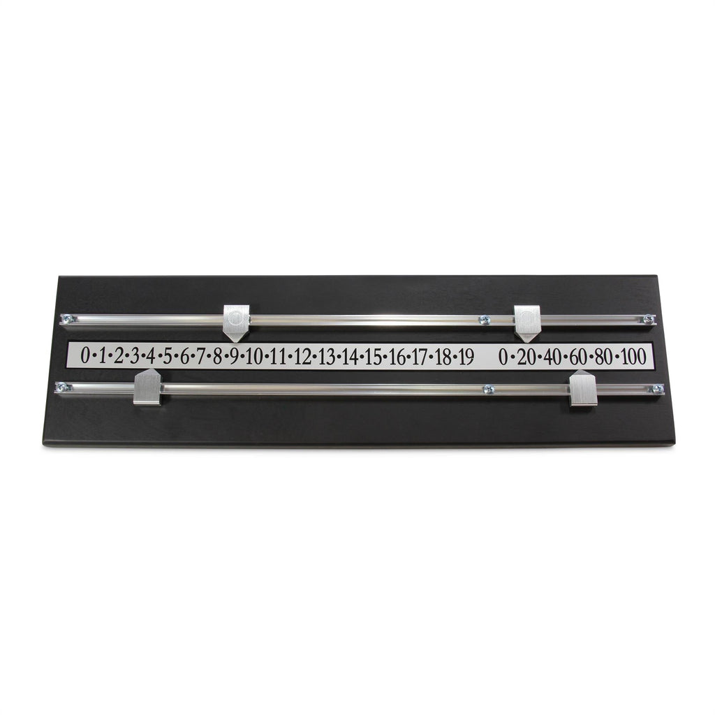 Black wooden 2-player snooker scoreboard Cue + Case