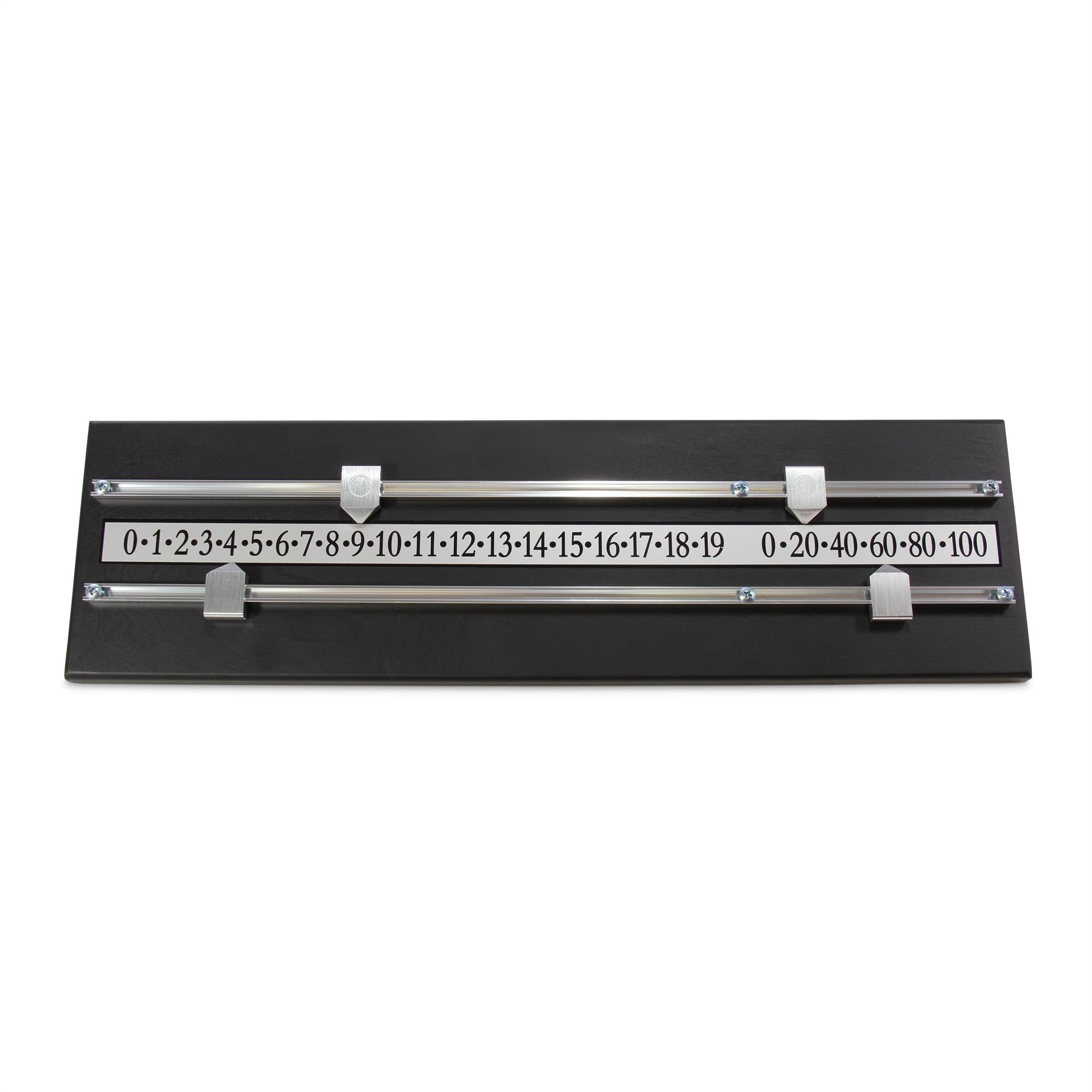 Black wooden 2-player snooker scoreboard Cue + Case