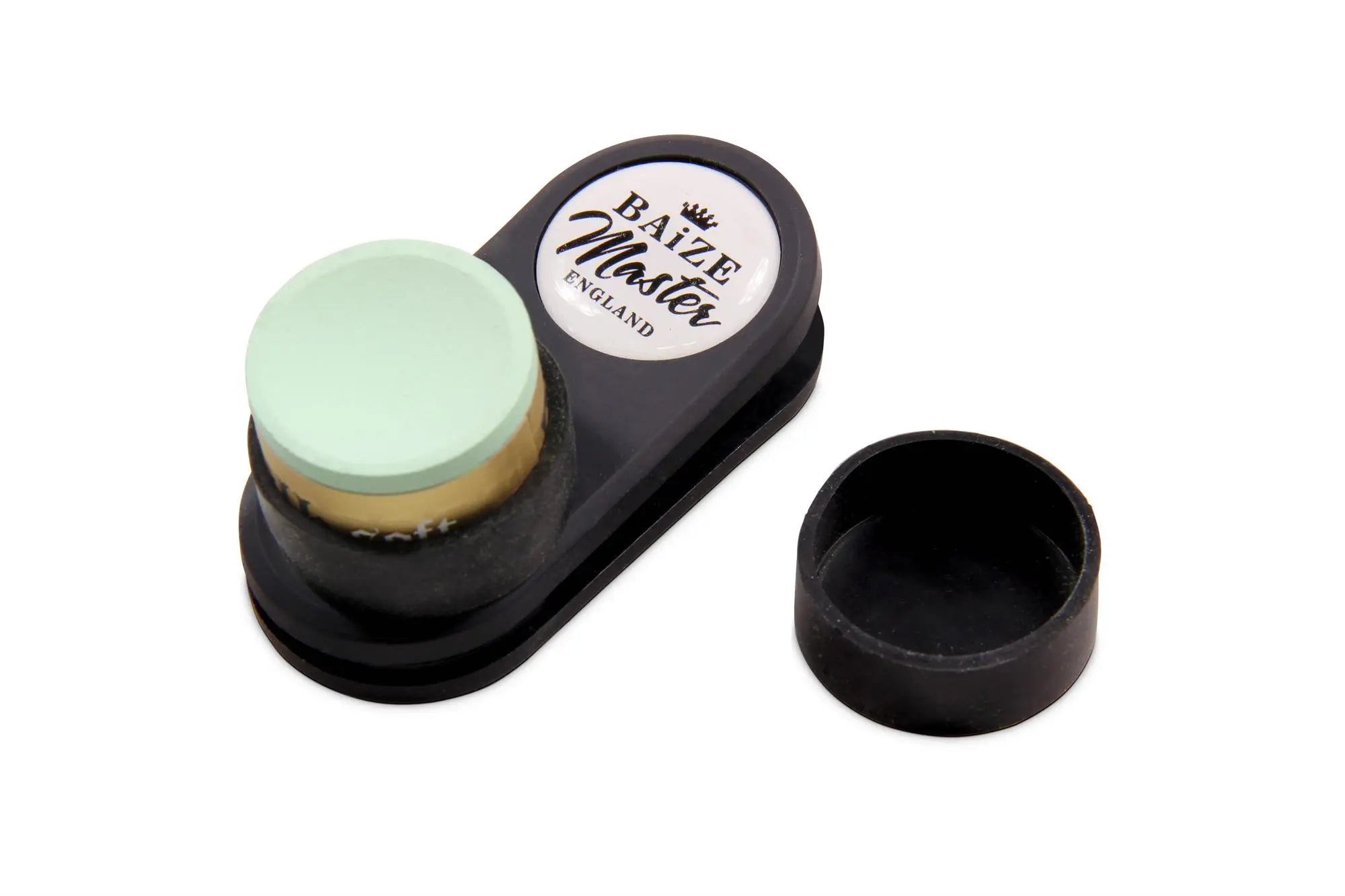 Baize Master twin chalk holder with Taom Soft Green Cue + Case