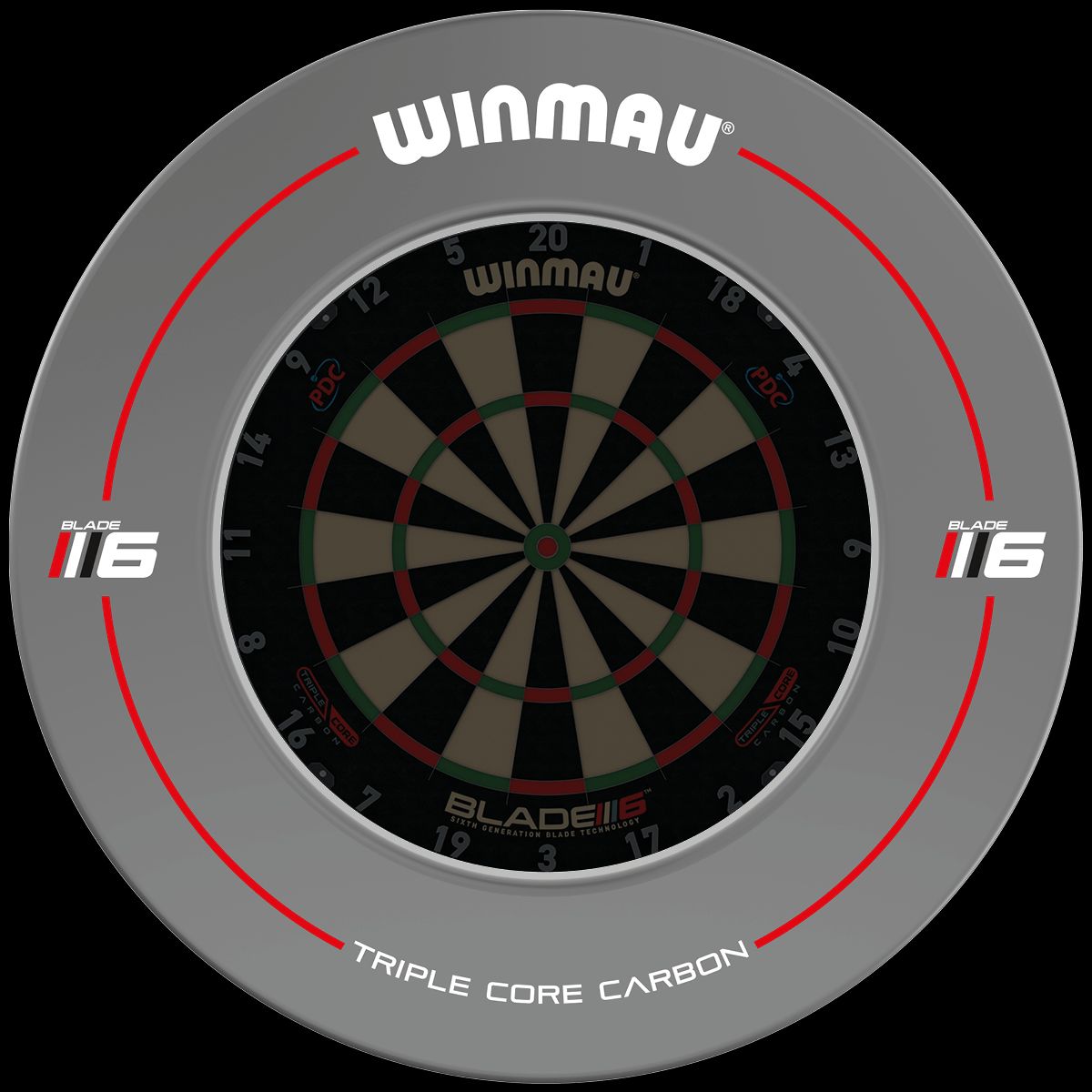 Winmau Blade 6 Grey Dartboard Surround GW Darts