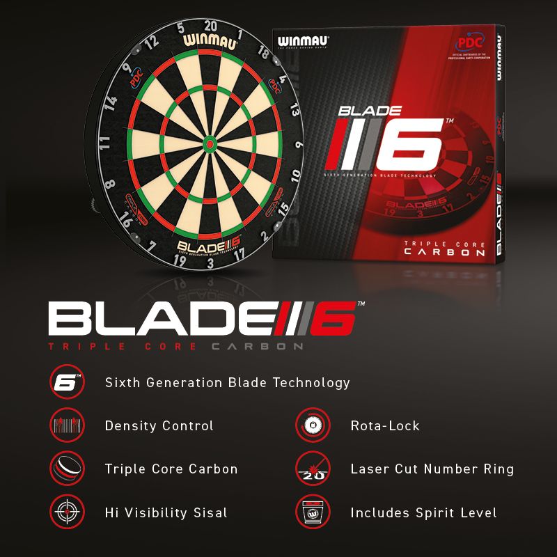 Winmau Blade 6 Triple Core Dartboard GW Darts