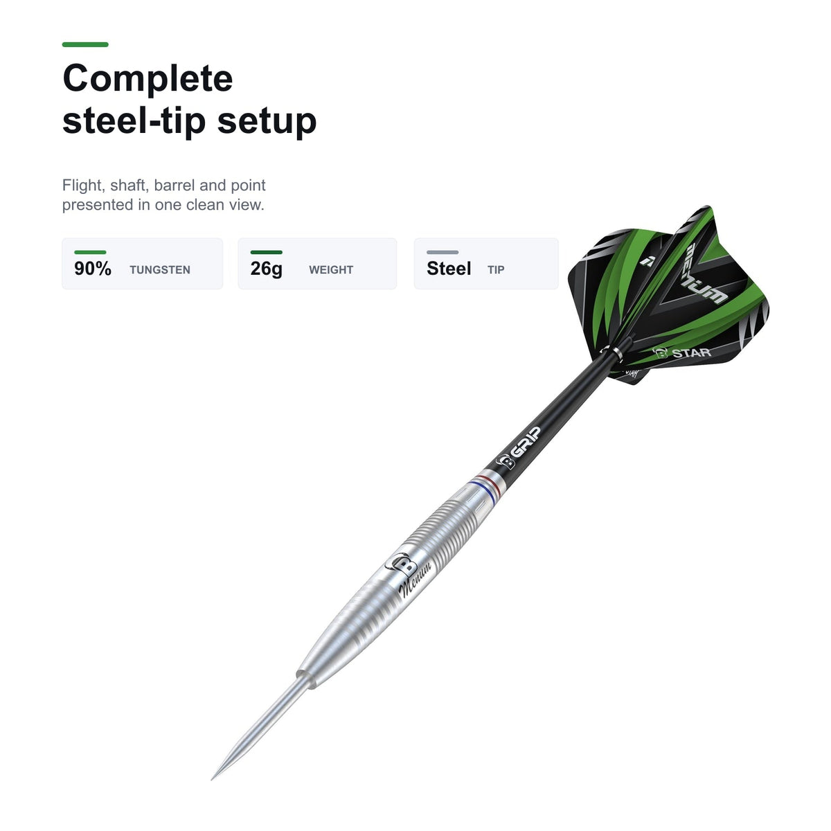 Bull's Challenger Danny Jansen complete steel tip setup