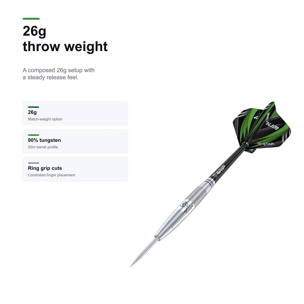 Bull's Challenger Danny Jansen 26g steel tip dart weight