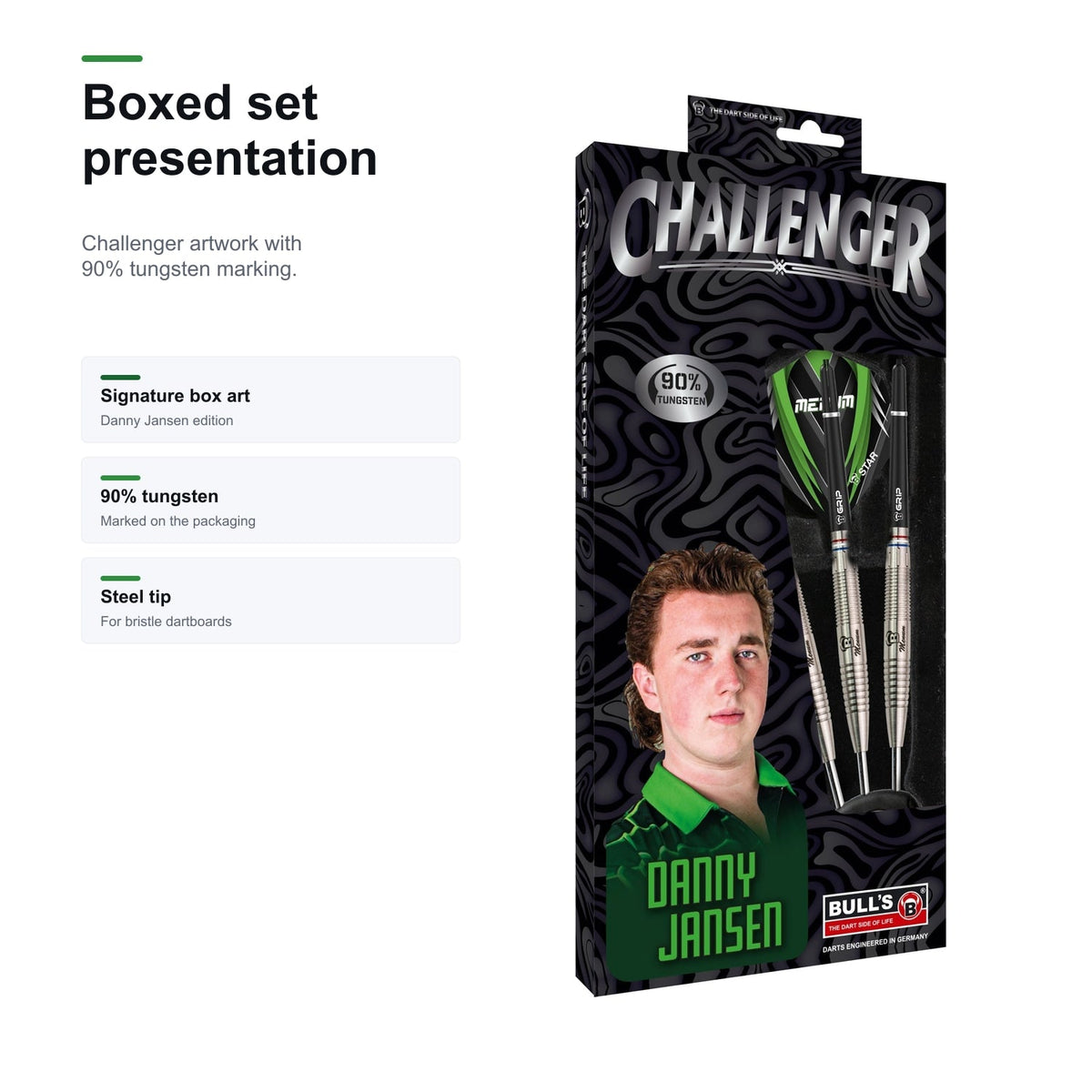 Bull's Challenger Danny Jansen 90% boxed set presentation