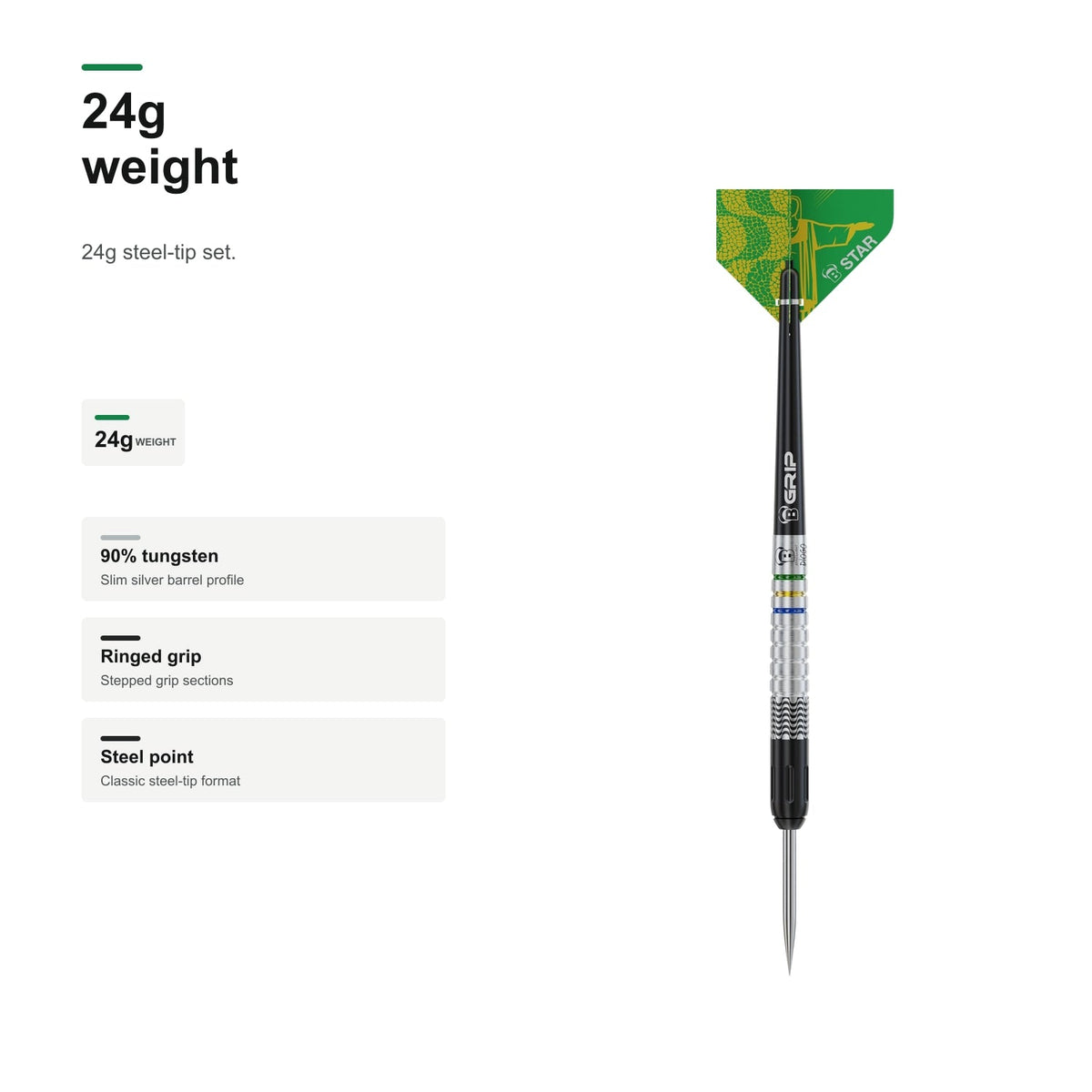 Bull's Challenger Diogo Portela 90% Tungsten 24g darts