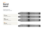 Bull's Dirk van Duijvenbode 90% darts barrel detail