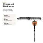 Bull's Dirk van Duijvenbode 90% darts orange and black setup