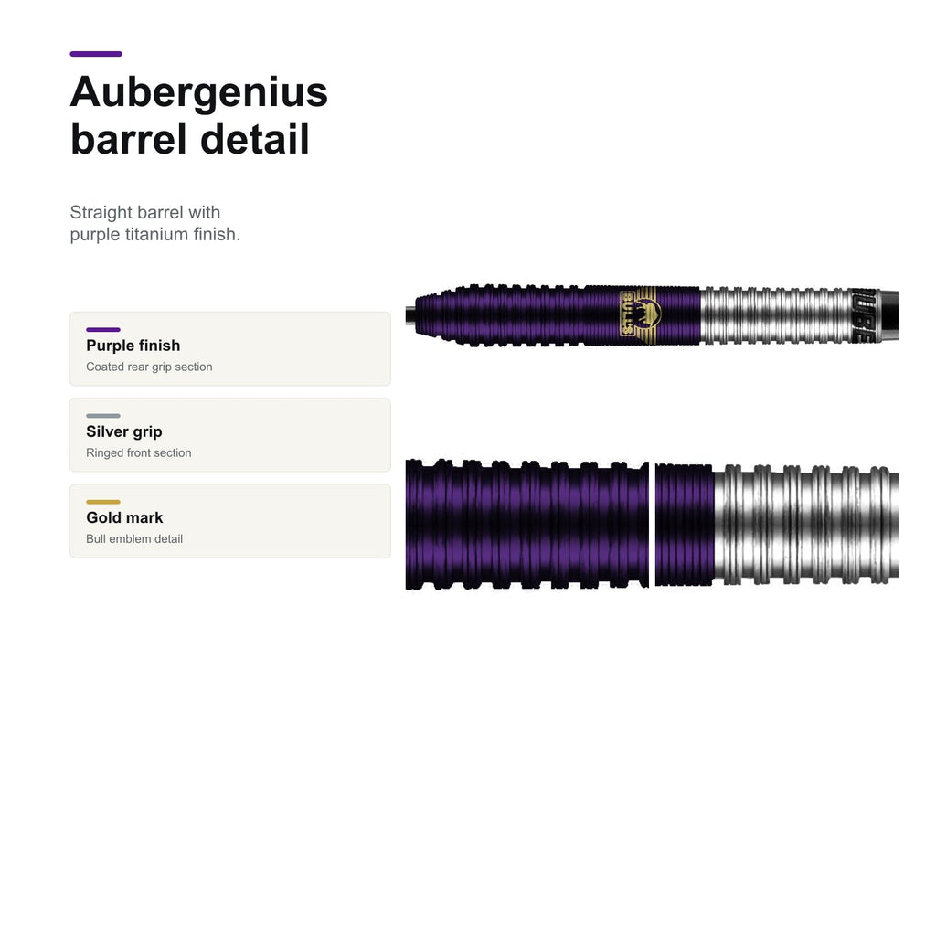 Bull's Dirk van Duijvenbode 90% Aubergenius barrel detail