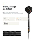 Bull's Dirk van Duijvenbode E2 90% black orange steel finish