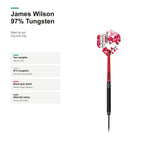 Bull's James Wilson Steel dart 97% Tungsten product profile