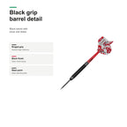Bull's James Wilson Steel dart 97% Tungsten black grip detail