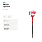 Bull's James Wilson Steel dart 97% Tungsten weight options