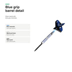 Bull's Jermaine Wattimena G2 90% Tungsten blue grip detail