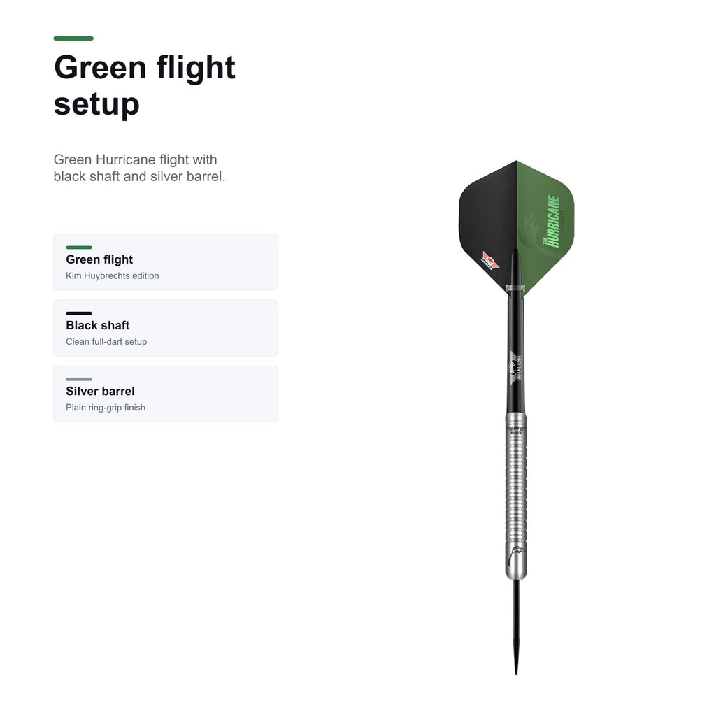 Bull's Kim Huybrechts 80% Plain green flight setup