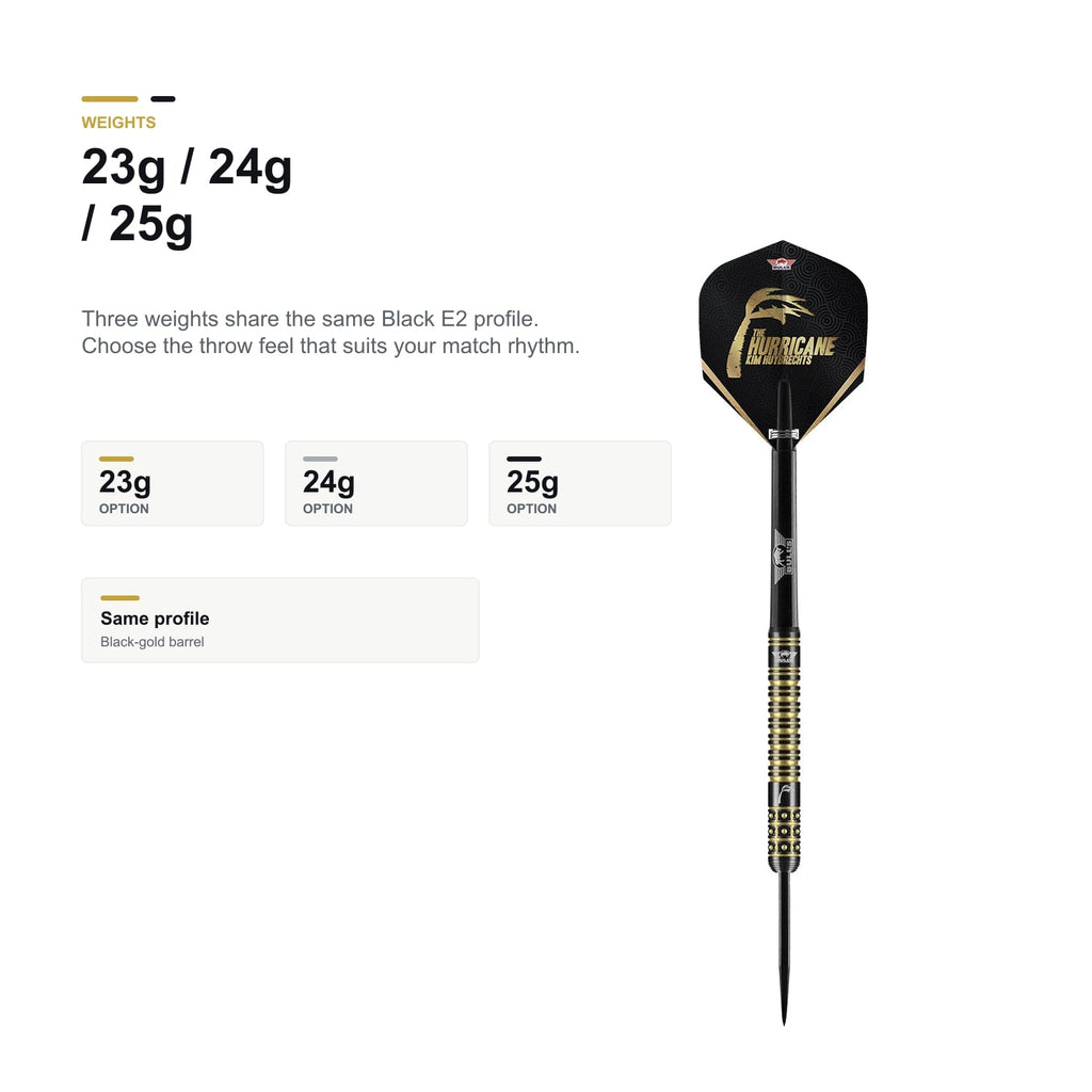 Bull's Kim Huybrechts 90% Black E2 23g 24g 25g weight range product image