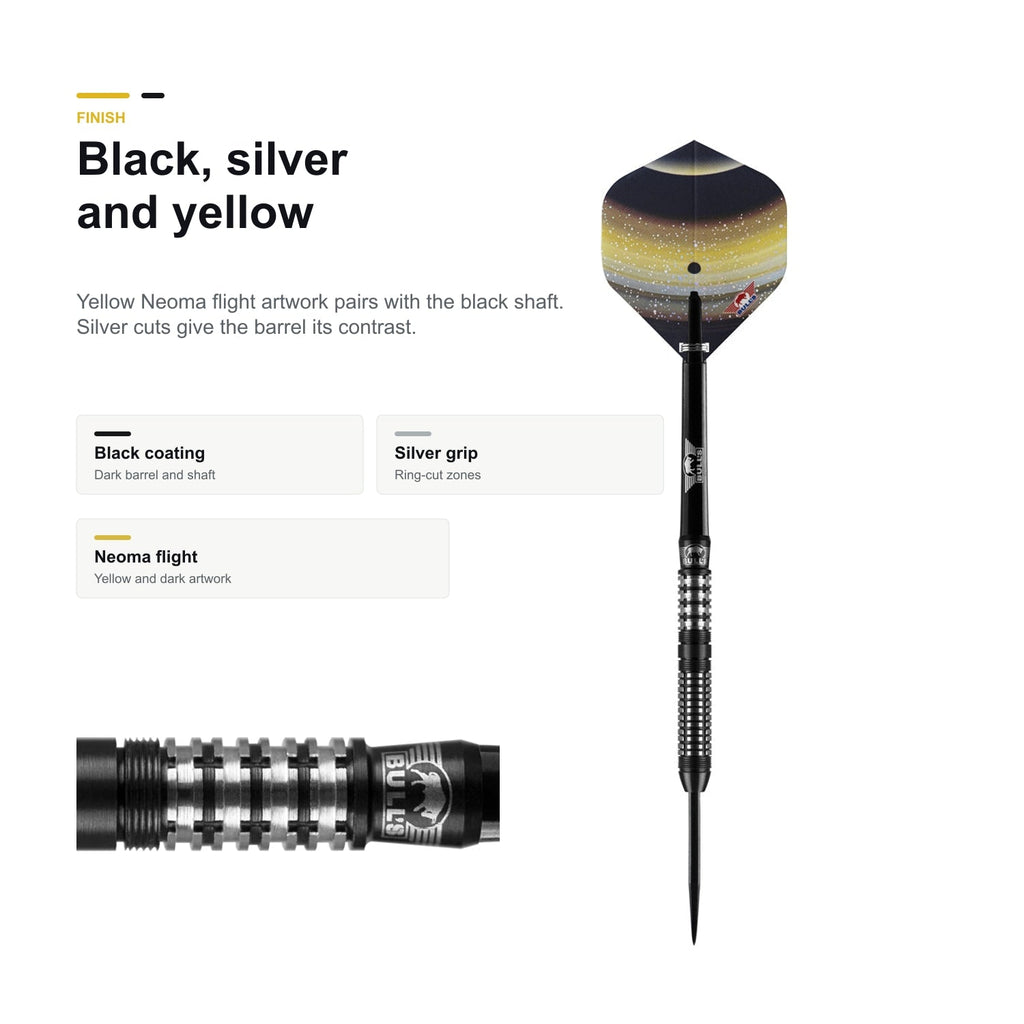 Bull's Luna Neoma 90% black silver yellow finish