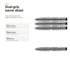 Bull's Martijn Kleermaker 80% darts dual-grip barrel detail