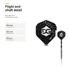 Bull's Martijn Kleermaker 80% darts flight and shaft detail
