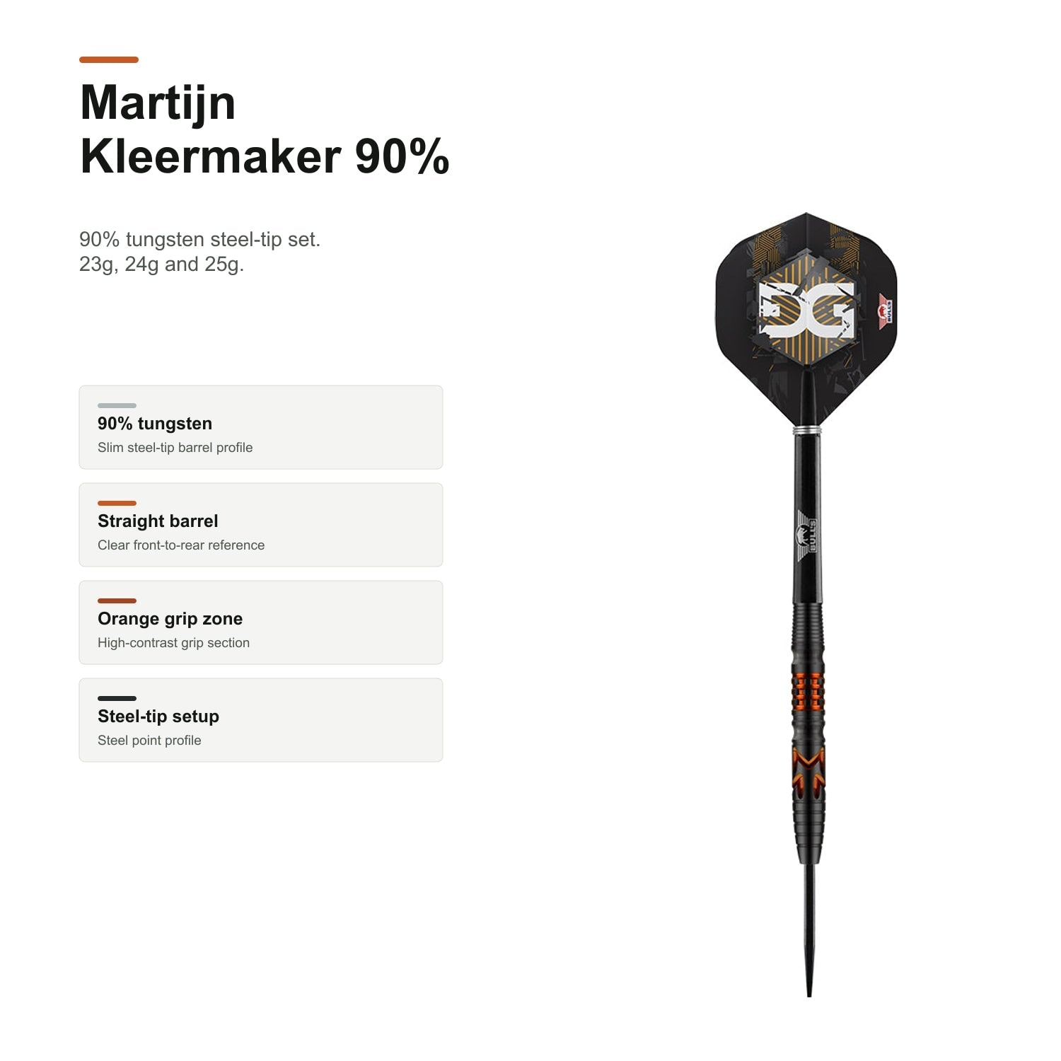 Bull's Martijn Kleermaker 90% darts product profile