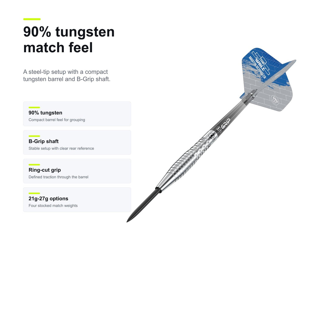 BULL'S Martin Schindler Generation 2 90% tungsten match feel image