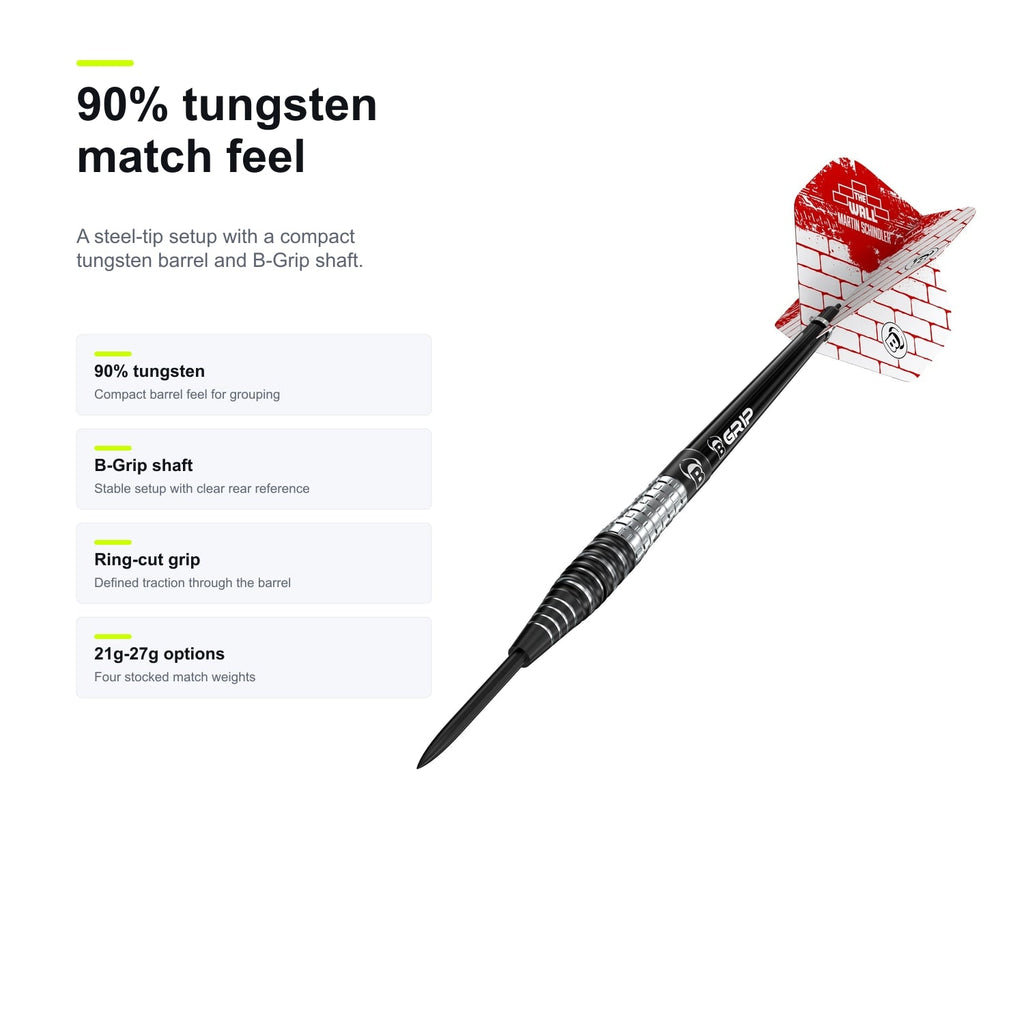 BULL'S Martin Schindler Generation 3 90% tungsten match feel