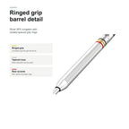 Bull's Mike de Decker 90% Tungsten ringed grip barrel detail