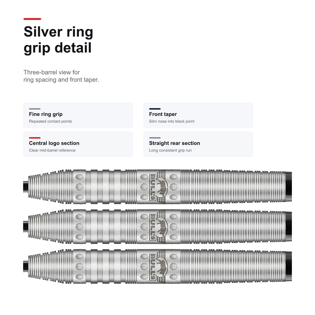 Bull's Richard Veenstra 80% silver ring grip detail