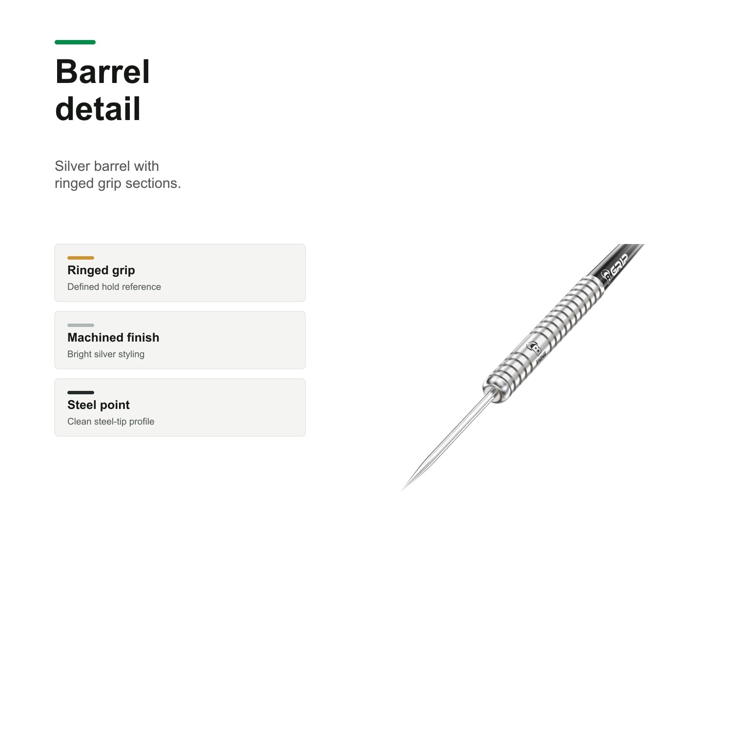 Bull's Ross Smith Steel Darts 90% Tungsten barrel detail