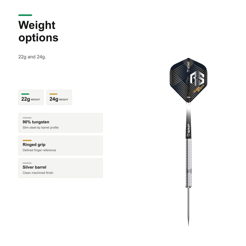 Bull's Ross Smith Steel Darts 90% Tungsten weight options