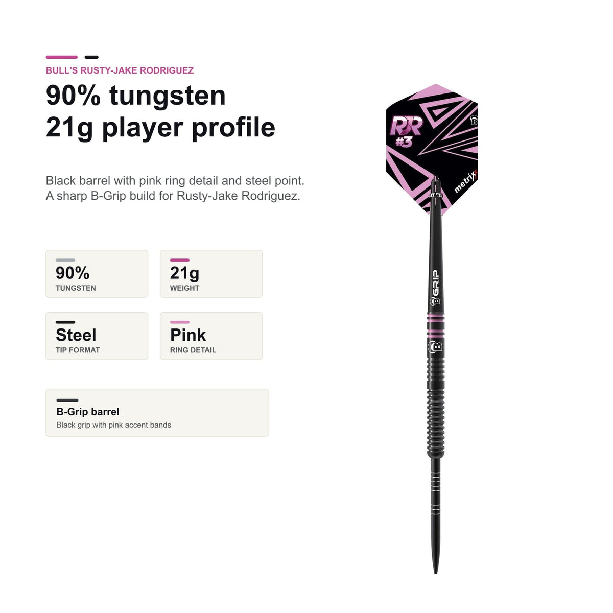 Bull's Rusty-Jake Rodriguez 90% tungsten 21g profile