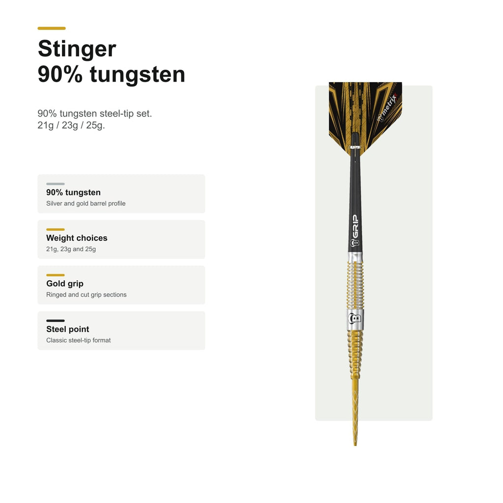 Bull's Stinger 90% Tungsten darts profile