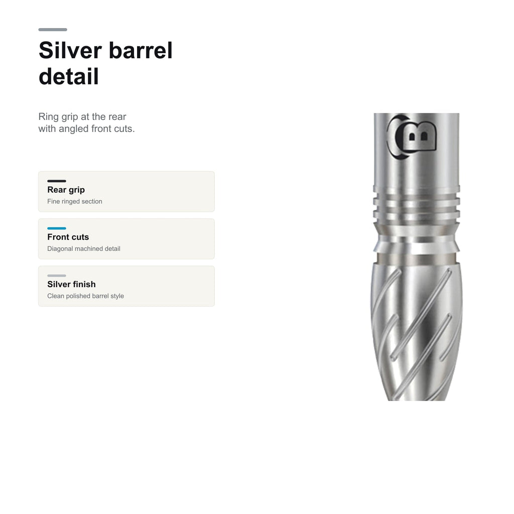 BULL'S Stone S1 90% silver barrel detail